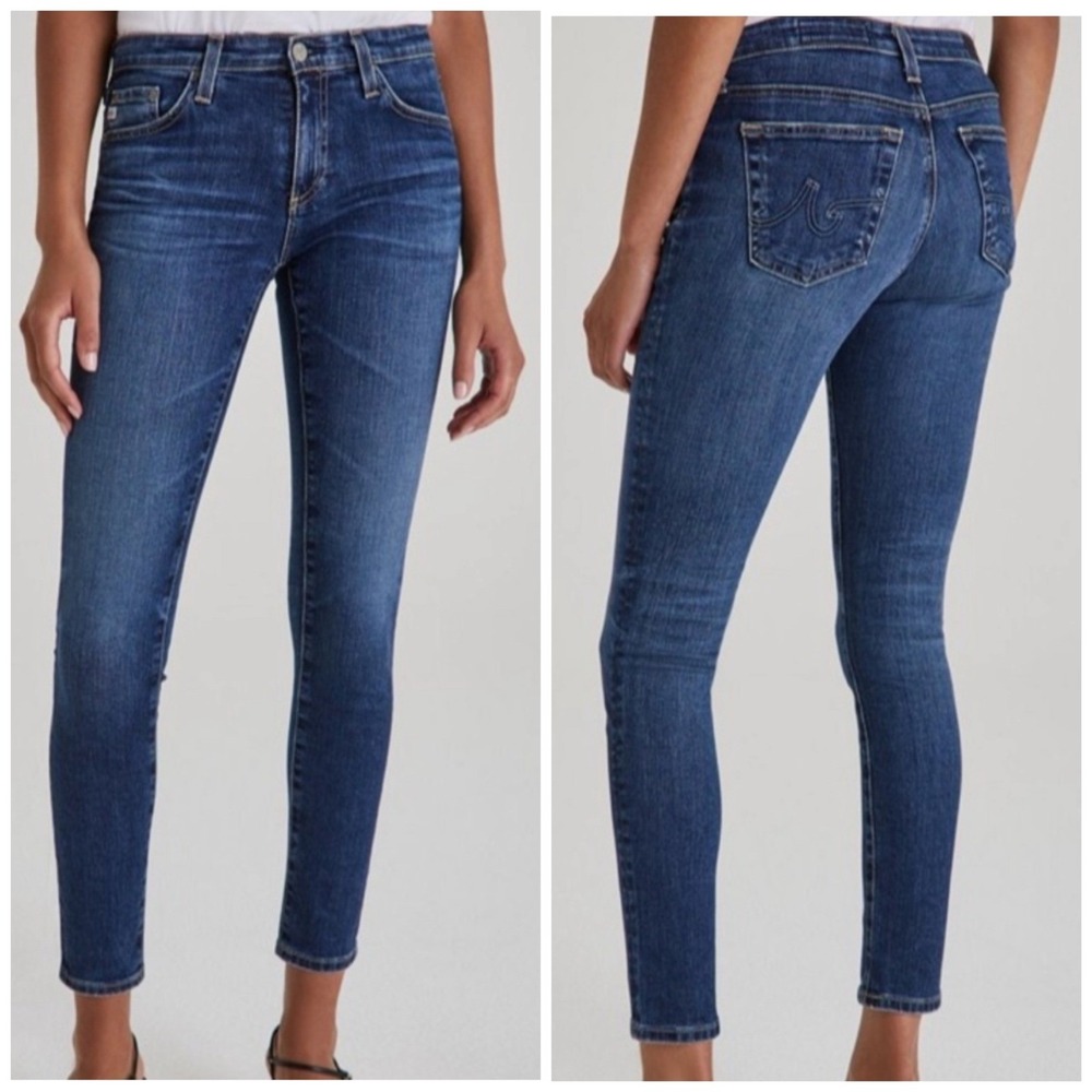 AG-ED Legging Super Skinny Ankle Mid Rise Jeans Vintage Wash 11 Years Sz 32R